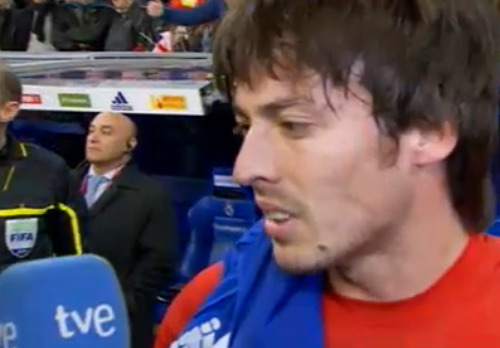 Spain 1 - Colombia 0 Goal: David Silva