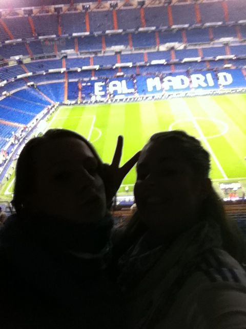 Days you always will remember. My friend and me at the Santiago Bernabeu the 7th