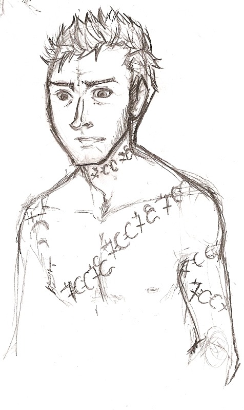 Lucifer, with markings from a fanfiction I&rsquo;m working on. Yes, it&rsquo;s