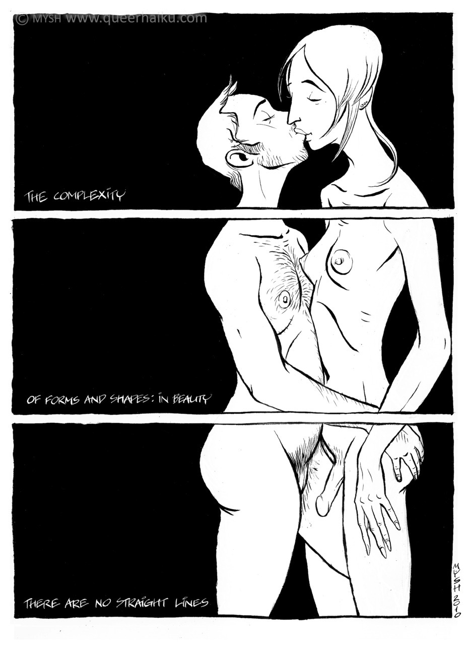 queerhaiku:  Haiku No 13 “Curves” The complexity Of forms and shapes: in Beauty