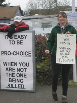   Taken outside a Planned Parenthood in Olympia, WA.  