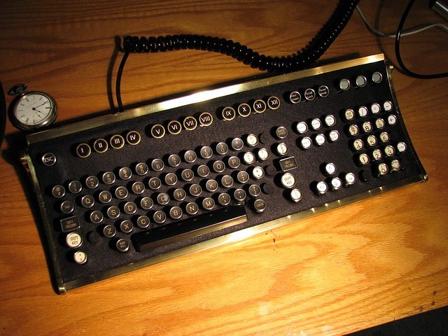 What could be better than this? Taking a an old keyboard and an old typewriter and making it into one! You get the vintage feel of a typewriter but the modern convince that comes with using a computer.
Honestly, some one should make these and sell...