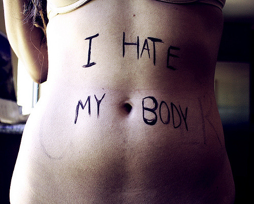 too many of us feel like this, i think she has a beautiful body. all body types are