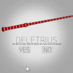 itsharrypotter:  Deletrius  Removes evidence