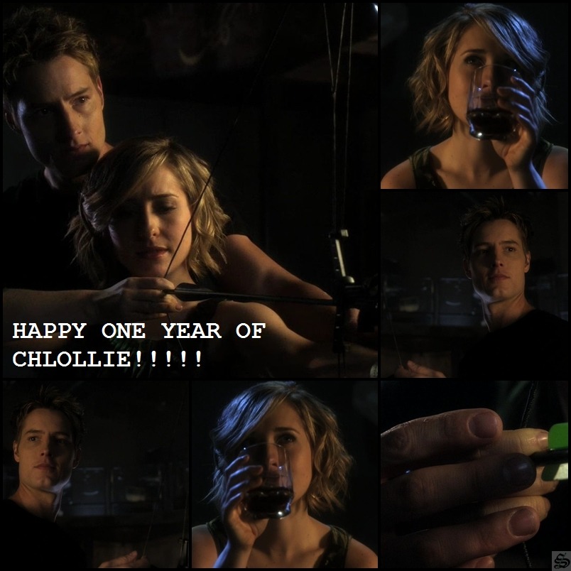 archergirlsv:
“ HAPPY ONE YEAR CHLOLLIE FANS!!!!!
Today makes one year that can finally see on Smallville a relationship between Chloe and Oliver something I always wanted since season six, and only by becoming reality already left me very happy, and...