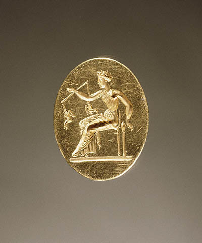 aleyma:Ring with Aphrodite weighing love, made in Greece, c.350 BC (source).