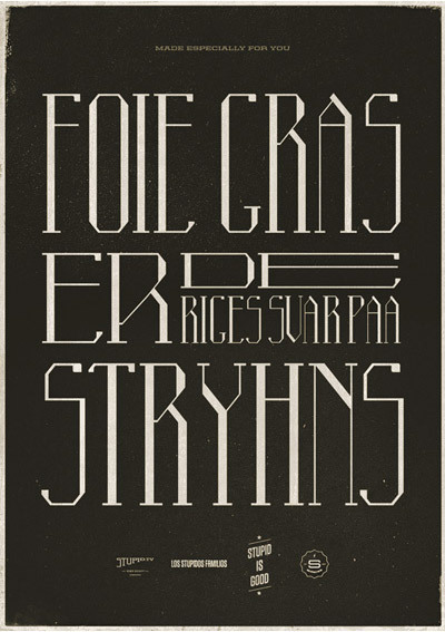 Typographic Artwork by Mads Burcharth, a scandinavian designer from Denmark.
More typography and font design inspiration.
__
posted by weandthecolor//facebook//twitter