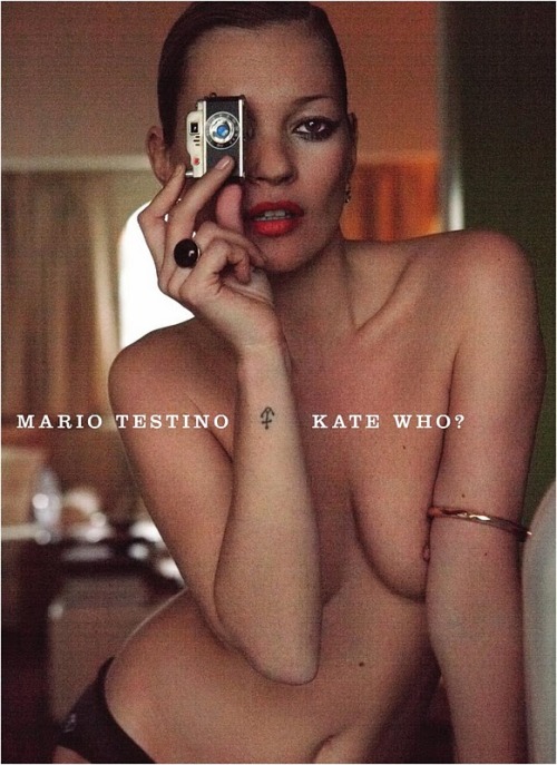 motif: self-referencing cameras kifisia:  Kate who? by Mario Testino  