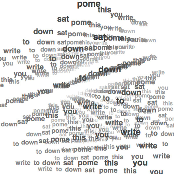 visual-poetry:  screenshot from “sat down to write you this pome” by bpNichol
