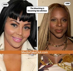 leplastiquedick:  badgirlswearchanel:  now THIS is what bleaching looks like O_O  loooool 