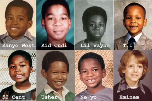 usher was so adorable ! the rest lookin kinda rough, lml eminem … creepy O_o