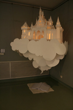 Sweethomestyle:  Blua:paper Castle By Ginger Li I Would Never Leave My Room. 