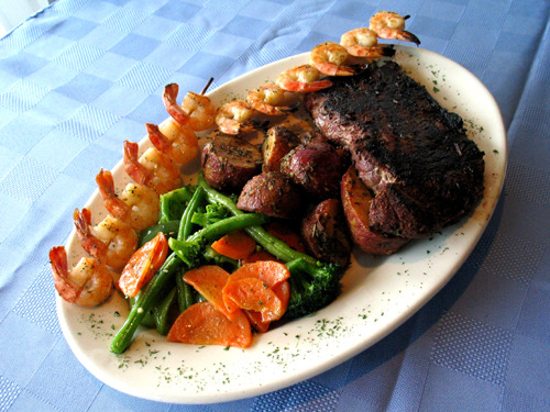 Food Pr0n (Steak and shrimp dinner)
