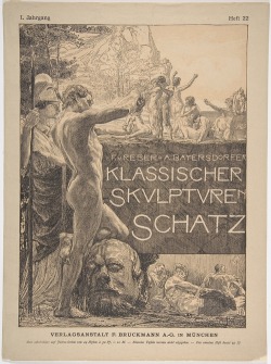 emily-whaaa:Otto Greiner - Cover design for ‘Klassischer Skulpurenschatz’ - late 19th century - Lithograph