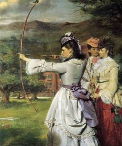 mudwerks:  Victorian / Edwardian Paintings: William Powell Frith - English Archers, 19th Century 