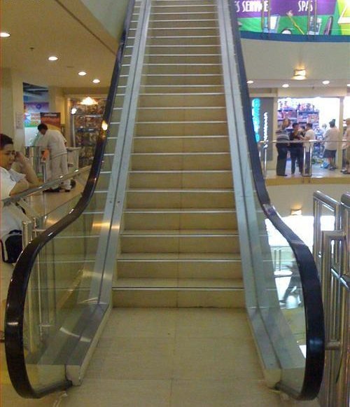 sandytranz:  delacruuz:  TROLLING AT ITS FINEST. LOL. I don’t get how this is trolling though….. LOl, ^ it looks like an escalator, but its stairs. so when people go on it, they’ll just stand there and wait to go up . lol. ROFL LMAO This Is Terrible