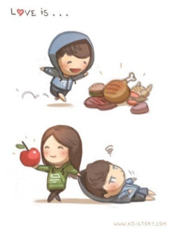 hjstory:  I love meat T_T Facebook | Twitter   this is so cutee.   I love youu