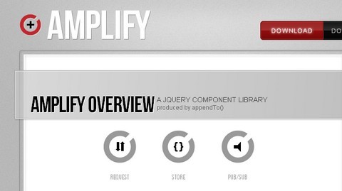 Amplify, a jQuery Component Library  Amplify is a set of components designed to