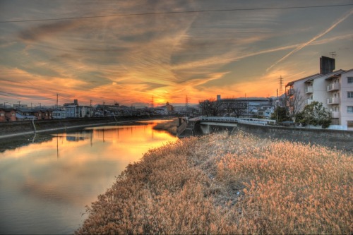 On the way to Aeon Mall, Kochi, Japan. HDR image. (Ive been dead lately, sorry. so much school work!