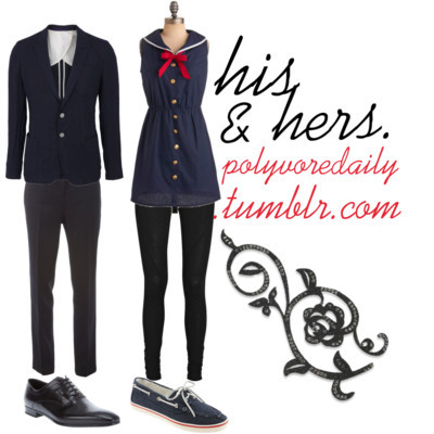 polyvoredaily:  his and hers