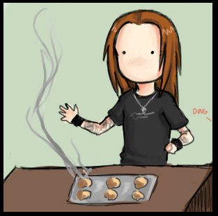 XXX BAKING COOKIES : THE METAL WAY. photo