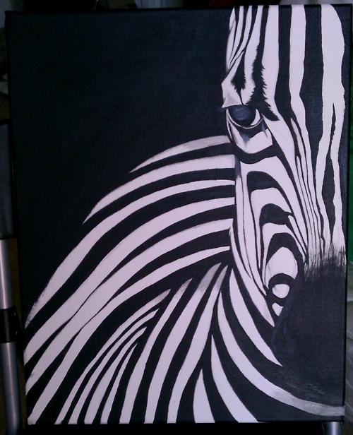 XXX Zebra I painted .   (: photo