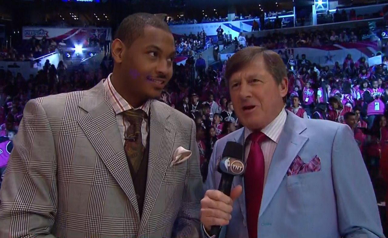 2/18/2011 - Rookie-Sophomore game
Craig Sager interviews Carmelo Anthony