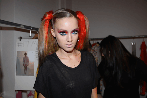 bambibones:  Hair at Jeremy Scott