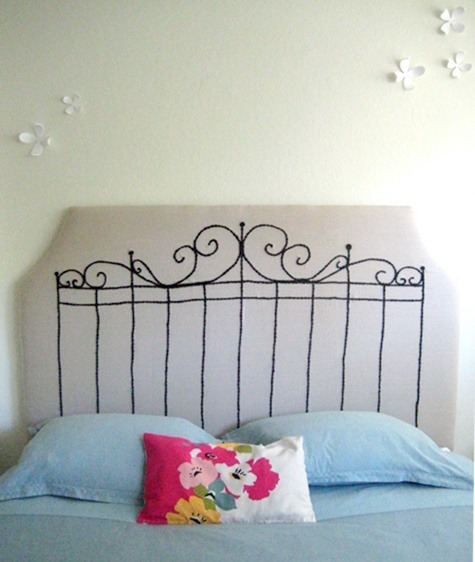 Lydia’s Embroidered Headboard | Design*Sponge
Isn’t this a great idea?! I think this would look great in my bedroom, especially seeing I have floral wallpaper - a kind of ‘inside garden’ theme? All I would need to complete the look is a couple of...