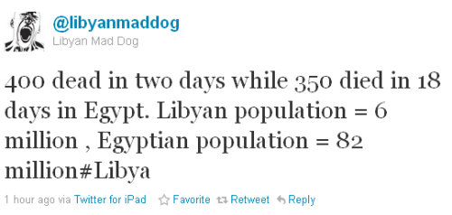 boyfriendreplacement:Guys, PLEASE reblog this, Libya needs to get the same attention Egypt got.