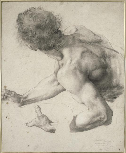 regardintemporel:  Paul Baudry (1828-1886) - Etude pour le Supplice d’une Vestale