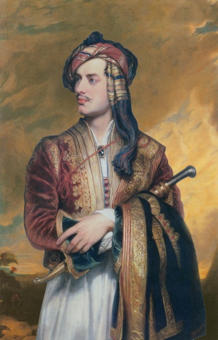 brazenswing:  Thomas Phillips: Lord Byron in Albanian dress, 1813. 