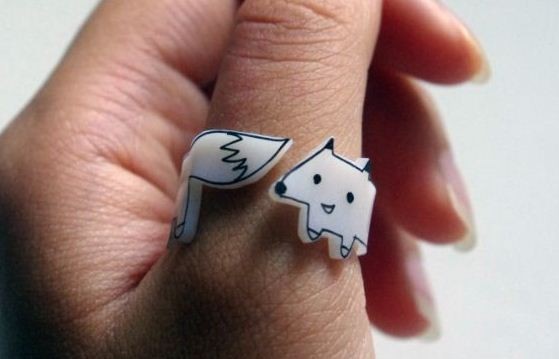 fuckyeahfoxfriends:  Wrap Around Fox Ringy Super cute fox ring that wraps around