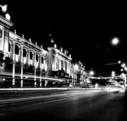 black-and-white:  B&W night (by valentin