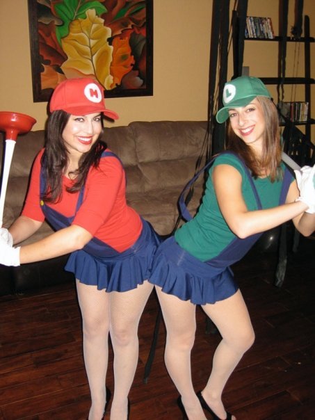 Sexy girl luigi costume