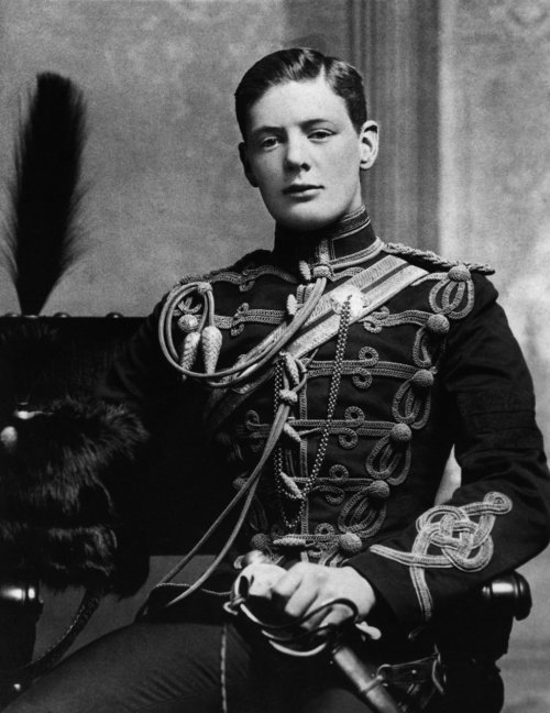 earwigbiscuits:  Winston Leonard Spencer Churchill at 19, in the uniform of the Fourth Queen’s Own Hussars. 