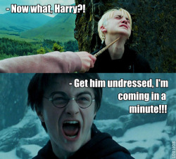 living-death:  malfoymeme:  gotcha, Malfoy!  OH MY GOD. I AM SCREAMING. OH MY GOD. 