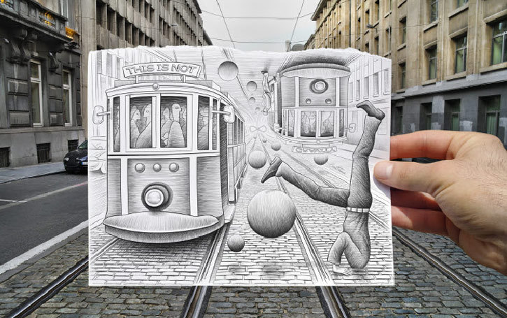 a-apple:  Pencil vs Camera by Ben Heine 