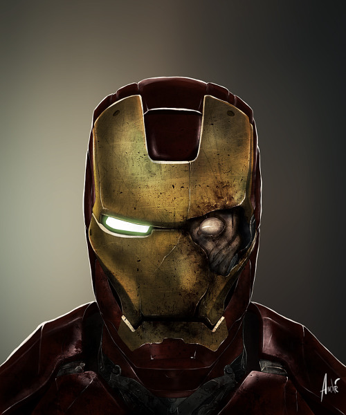 Porn herochan:  Zombie Iron Man - by Andre De photos
