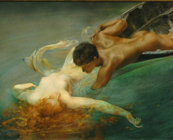 2headedsnake:  La Sirena by Giulio Aristide Sartorio 