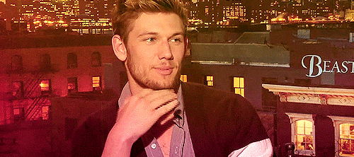varsois:  INTERVIEWER: In the spirit of poetry I want you guys to fill in the blank for me. Roses are red, Violets are blue -ALEX: Oh god, mine will be crude. Take me on a date and I’ll [fuck] you. 