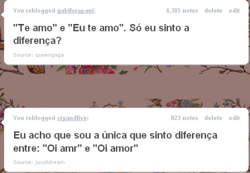  Só eu sinto a diferença? 