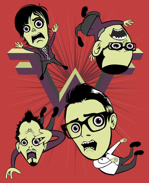 digitalpunkrock:  Weezer fan art http://alertanerd.deviantart.com/ 