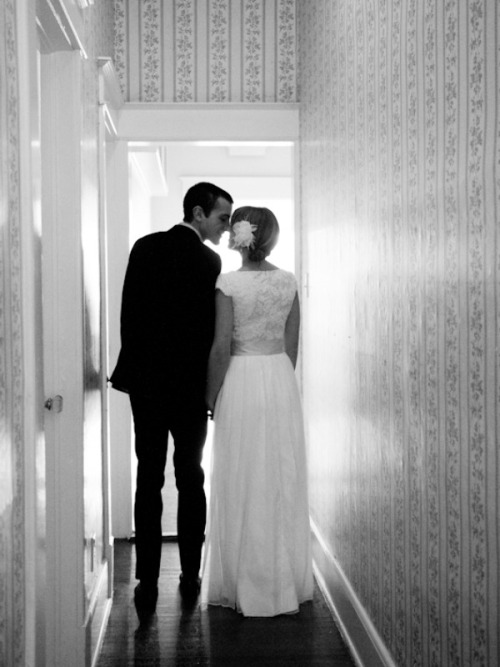 themodestbride:Check out this great modest wedding today on Style Me Pretty. Photography by Kate Osb