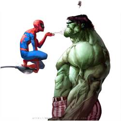 Manarama  spidey vs hulk :D