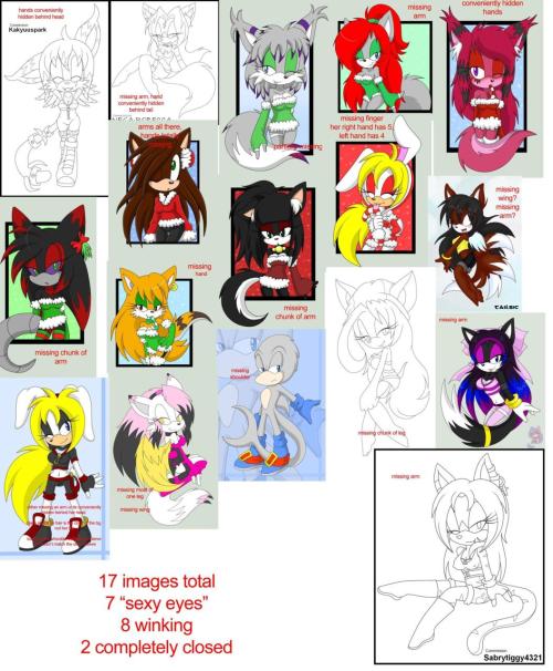 funhousediamond:  fiztheancient:  just to prove my point, tiffany doesnt draw hands either :) yes, i dont have a life. edit: oh yea these were all commissions as well.  I hope these were point commissions and not actual money was spent..  some were point