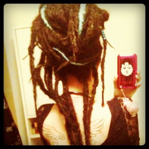 sowickedtrendy:  Dreads again! (Taken with instagram)