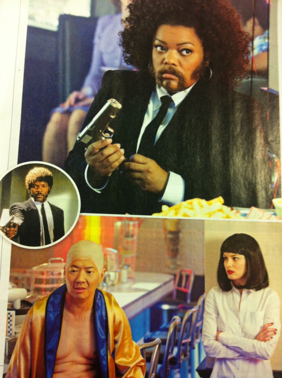 Yet another reason to read this week’s issue of EW: We’ve got a first look at Community’s upcoming Pulp Fiction homage. Here’s what Yvette Nicole Brown, a.k.a. Shirley, had to say about channeling Samuel L. Jackson:
““I did say, ‘I’m sick of these...