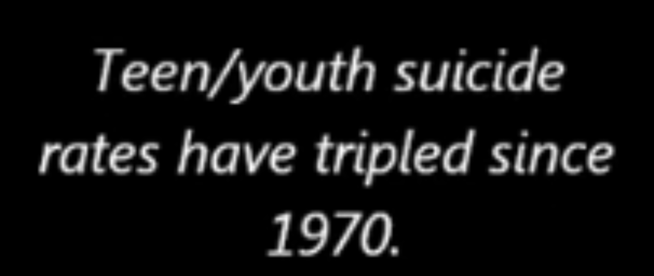 dull-the-pain:  The suicide rate used to be one in every 17 minutes. Now it’s one