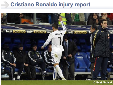 Cristiano Ronaldo has niggled his left hamstring adult photos